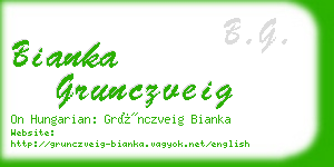 bianka grunczveig business card